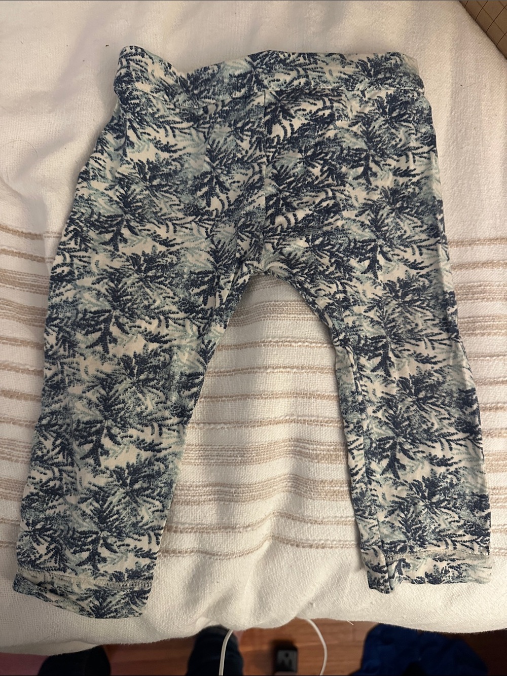 Kate Quinn The Woods collection Palm-Print Cotton Leggings- 12-18m